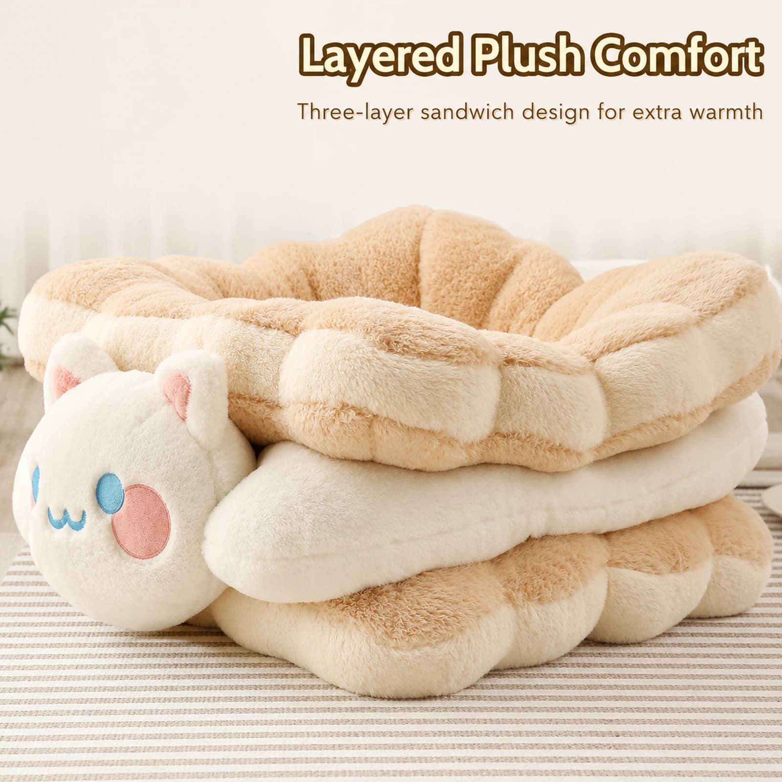 Cuccia per gatto Sandwich Biscuit - Image 2