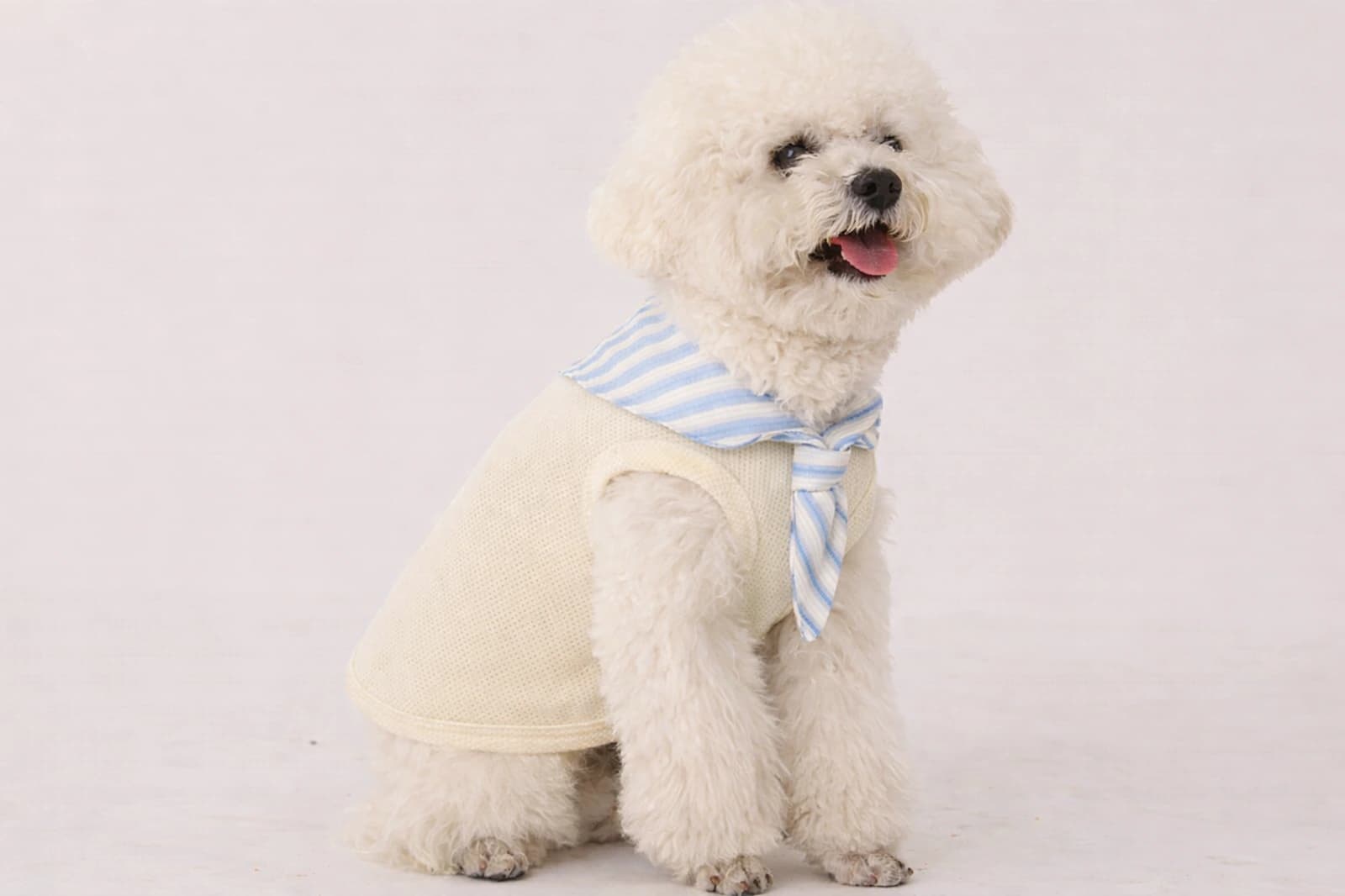 Ivory Bowtie Stripe Vest - Image 2