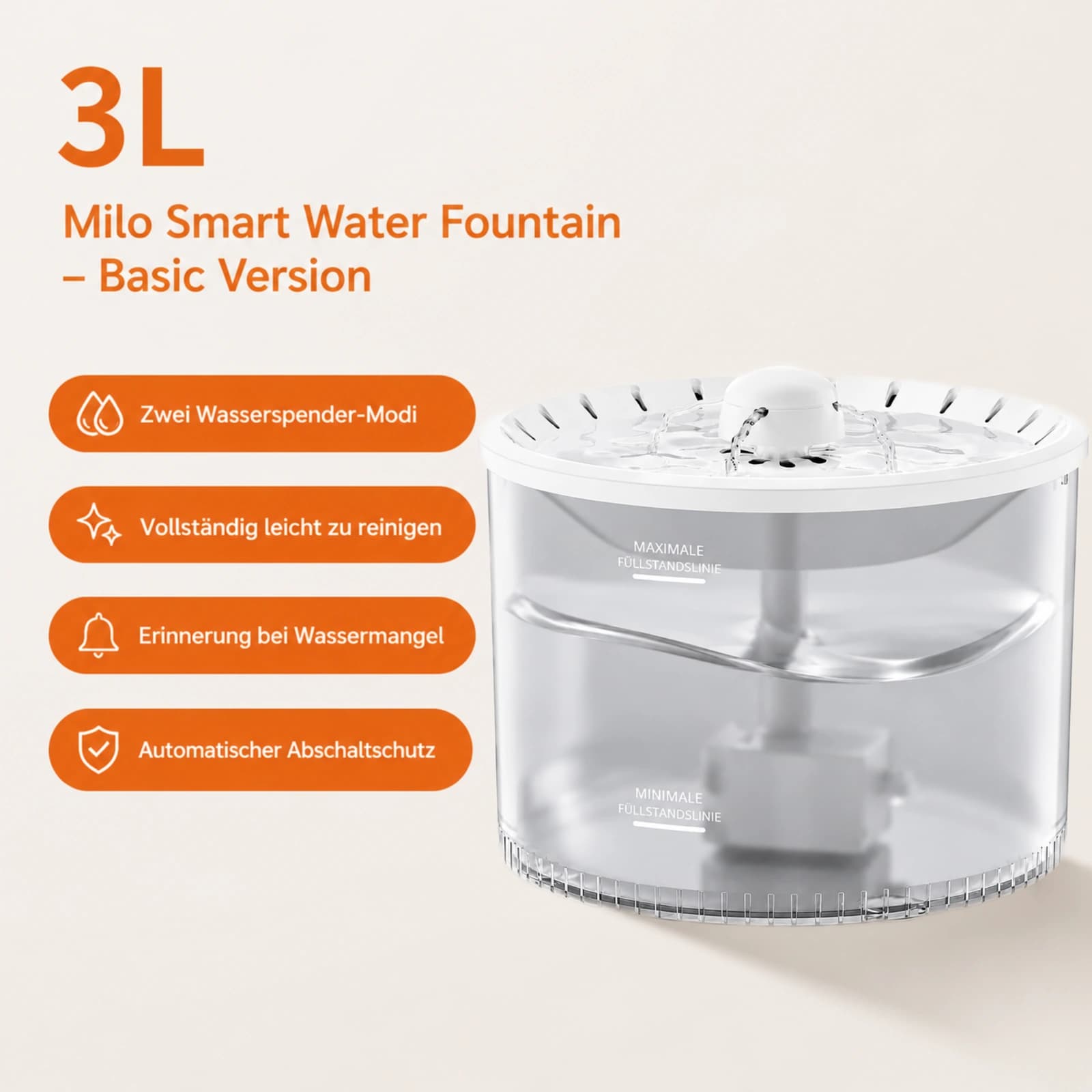Bischera d’aua Smart 3L – versiun basica - Image 1