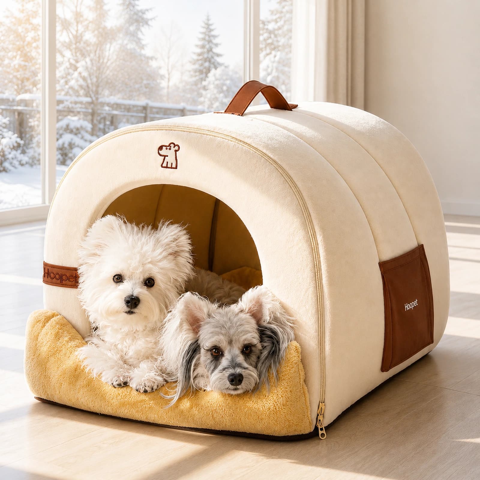 Velvet Arch Cocoon Bed - Image 1