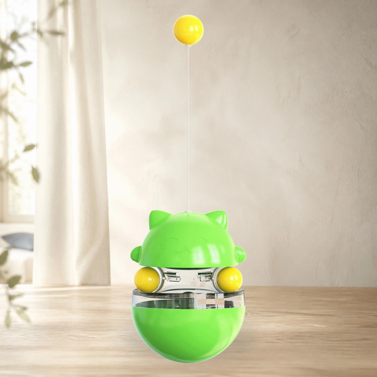 Lucky Kitty Treat Tumbler – Interaktiver Puzzle-Futterspender für Katzen - Image 2