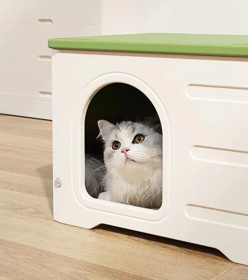 Maison Mellow Nest chasa da giats cun cuschin e scadla - Image 10