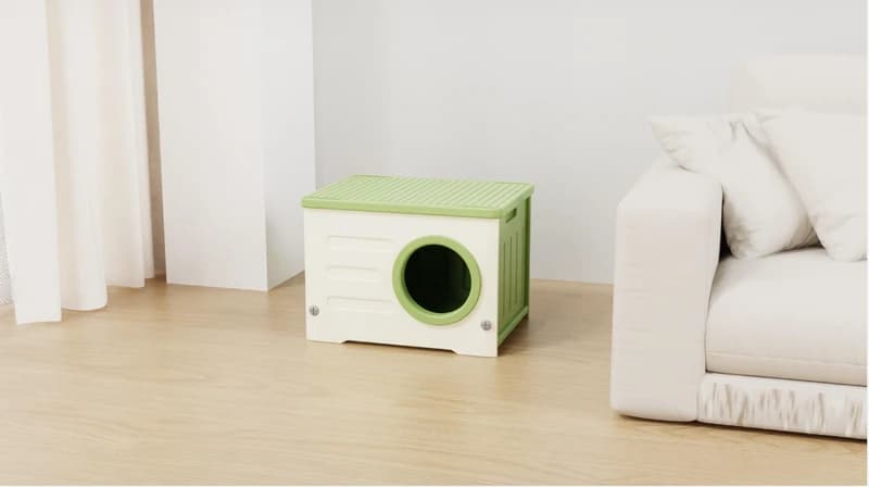 Maison Mellow Nest chasa da giats cun cuschin e scadla - Image 2